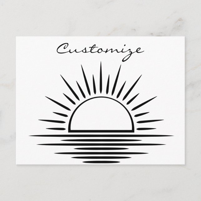 Postal Thunder_Cove de reflexión de Sunrise/Sunset (Anverso)