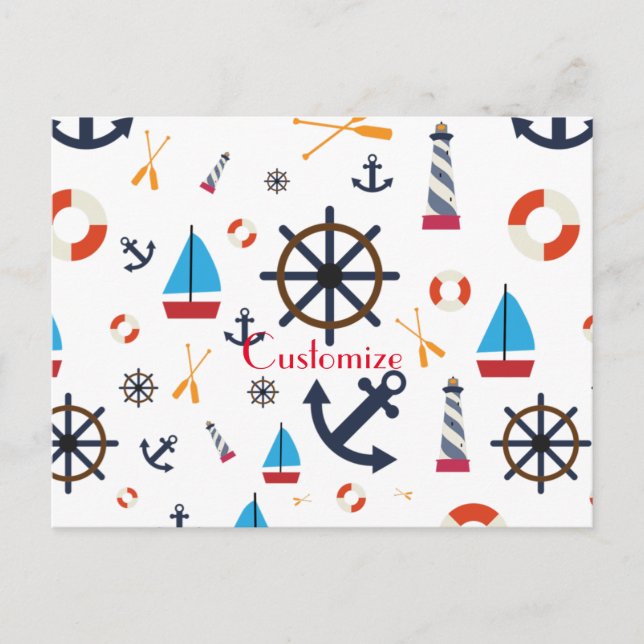 Postal Thunder_Cove de tema náutico (Anverso)