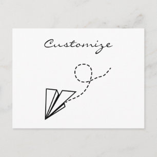 Postal Thunder_Cove de vuelo de avión de papel