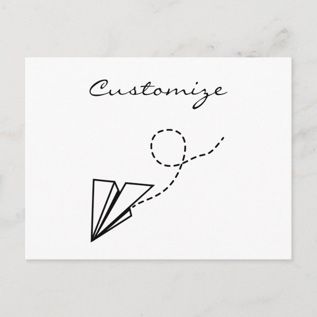 Postal Thunder_Cove de vuelo de avión de papel (Anverso)