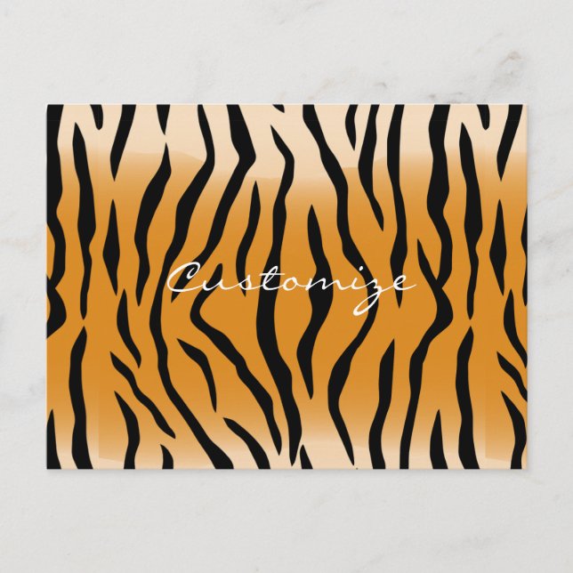 Postal Thunder_Cove del patrón de bandas de tigre (Anverso)