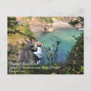 Postal Thunder Rock Cove, Samuel H. Boardman, Oregón