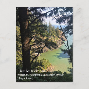 Postal Thunder Rock Cove, Samuel H. Boardman, Oregón