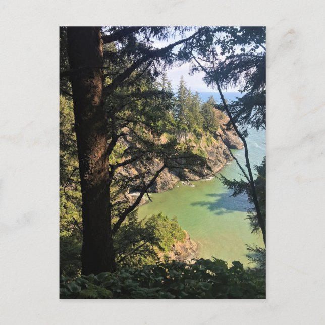 Postal Thunder Rock Cove, Samuel H Boardman, Oregón (Anverso)