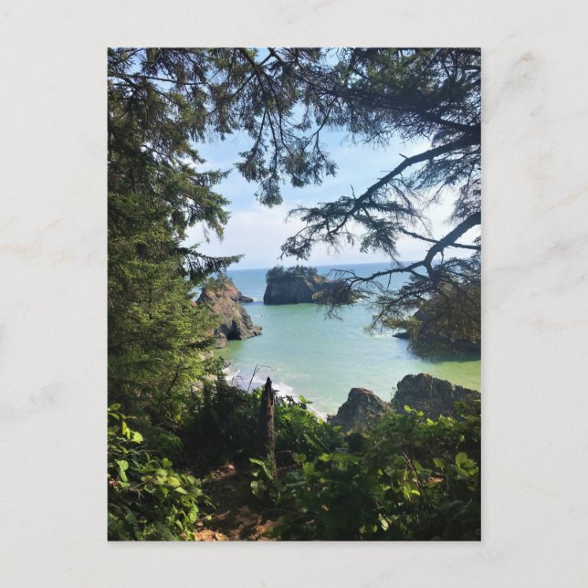 Postal Thunder Rock Cove, Samuel H. Boardman, Oregón (Anverso)