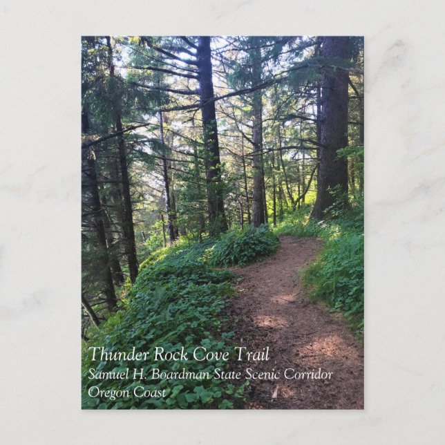 Postal Thunder Rock Cove Trail, Samuel H Boardman, Oregón (Anverso)