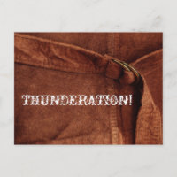 THUNDERATION! texto blanco de antaño sobre foto An