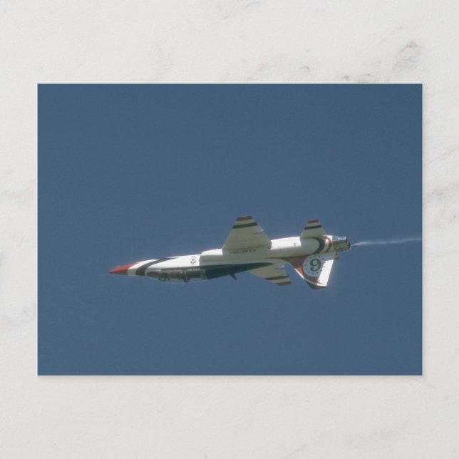Postal Thunderbird T-38 Jet Upside Down (Anverso)