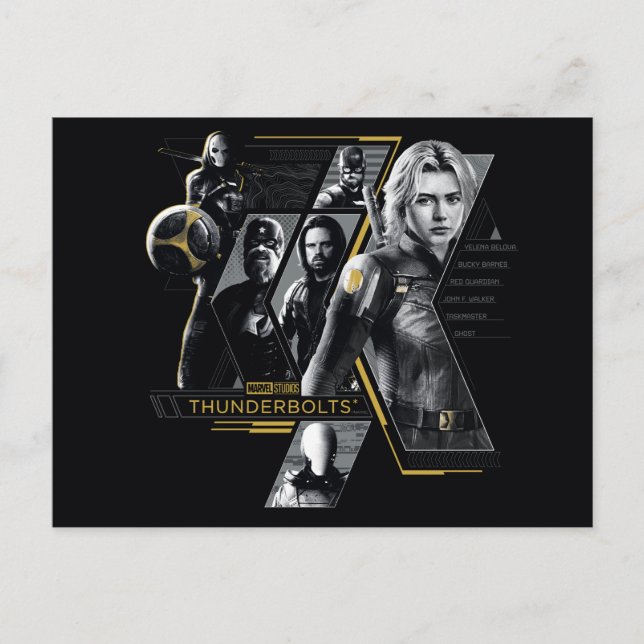 Postal Thunderbolts* | Gráfico de grupo (Anverso)