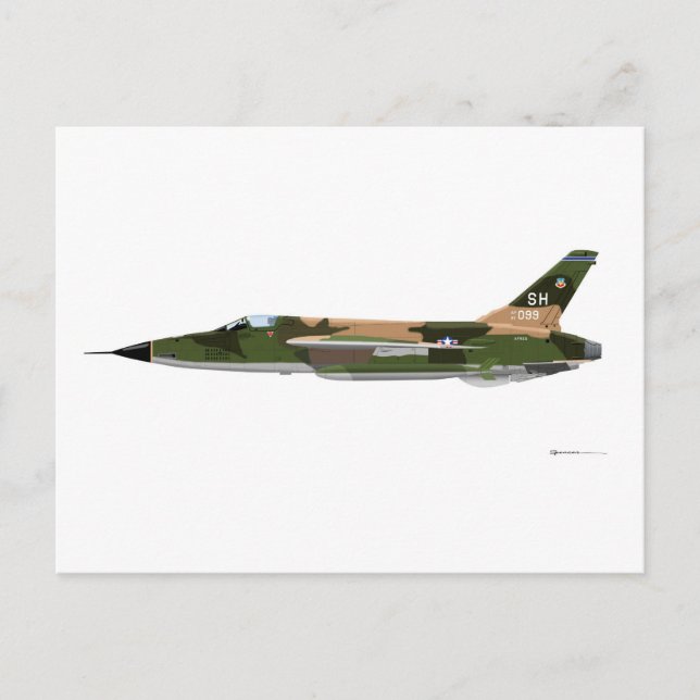 Postal Thunderchief de la República F-105 (Anverso)