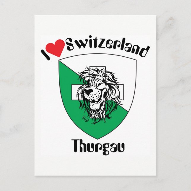 Postal Thurgau Schweiz Postkarte (Anverso)