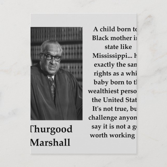 Postal Thurgood Marshall (Anverso)