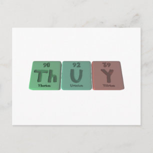 Postal Thuy como Torio Uranio Ytrio