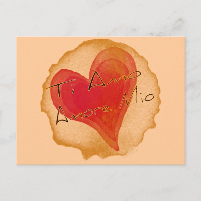 Postal Ti Amo Amore Mio (Anverso)