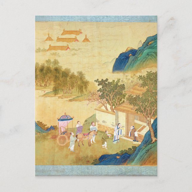 Postal Ti de Wu del emperador que acoge con satisfacción (Anverso)