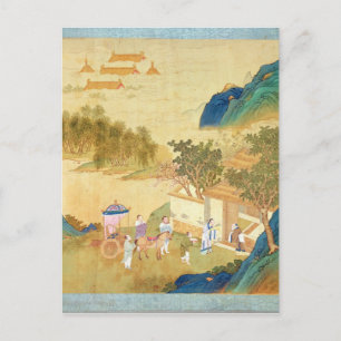 Postal Ti de Wu del emperador que acoge con satisfacción