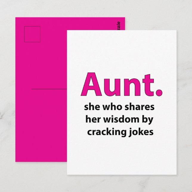 Postal Tía Cita Tía (Anverso / Reverso)