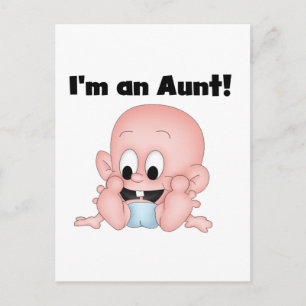 Postal Tía de camisetas y regalos de nuevos sobrinos