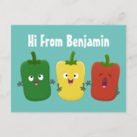 Tía de pimiento picante capsicum trío canto person