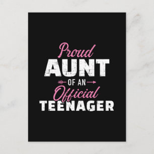 Postal Tía orgullosa del cumpleaños número 13 de su sobri