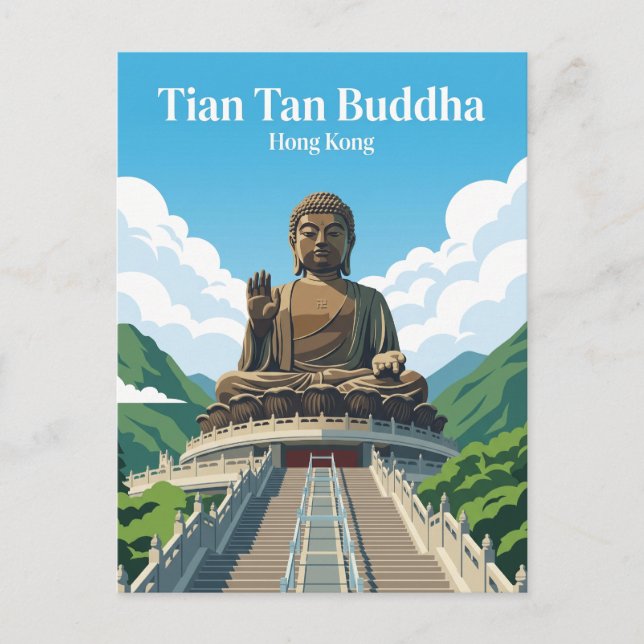 Postal Tian Tan Buda Hong Kong (Anverso)