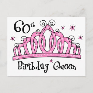 Postal Tiara 60 cumpleaños Reina LT