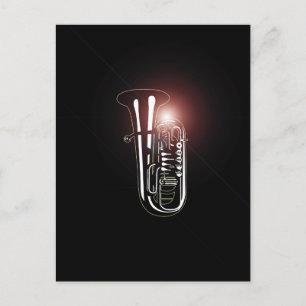 Postal Tíba de instrumentos musicales - Diseños musicales