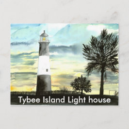 Postal TIBE Island El faro de arte regalos colectivos, ..