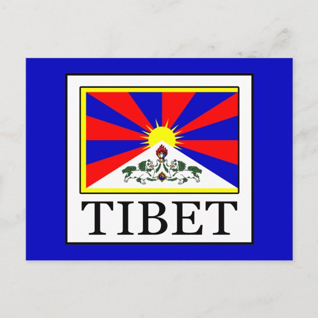 Postal Tíbet (Anverso)