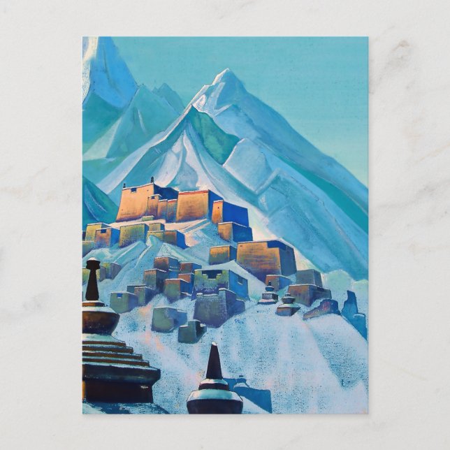 Postal “Tibet Himalayas” de Nicholas Roerich (Anverso)