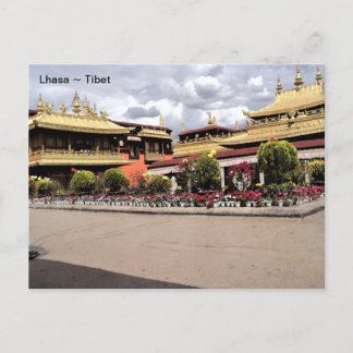 Postal Tíbet, Lhasa Norbulingka, Palacio de Verano, China