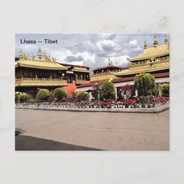 Postal Tíbet, Lhasa Norbulingka, Palacio de Verano, China (Anverso)