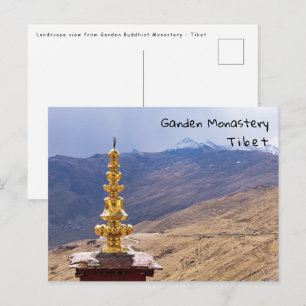 Postal Tíbet - Monasterio budista de Ganden