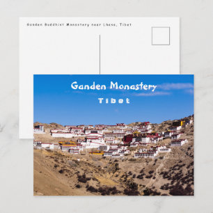 Postal Tibet - Monasterio budista de Ganden