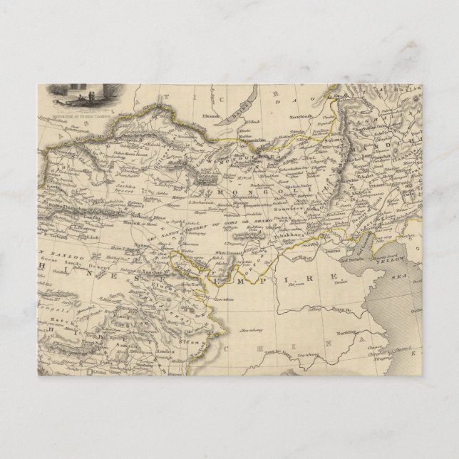 Postal Tíbet, Mongolia y Mandchouria (Anverso)