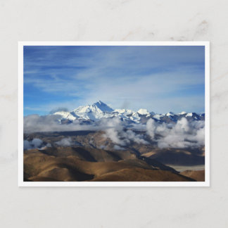Postal Tíbet Qomolangma Monte Everest China Viaje Foto