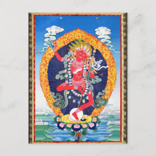 Postal Tibetano Thangka Vajravarahi