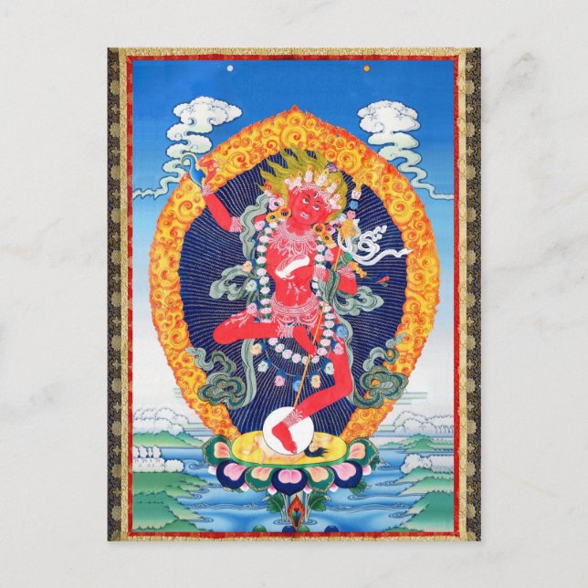 Postal Tibetano Thangka Vajravarahi (Anverso)