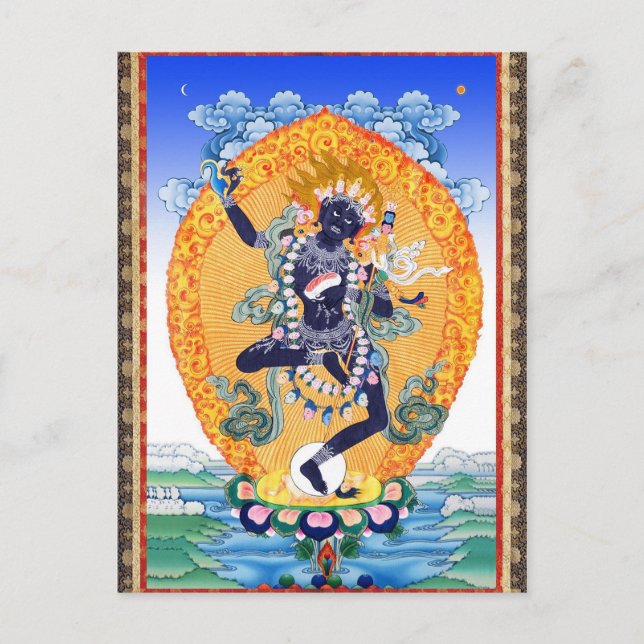 Postal Tibetano Thangka Vajravarahi Nairatmya (Anverso)