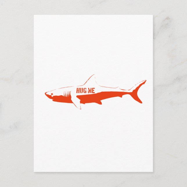 Postal ¡Tiburón, abrázame! (Anverso)