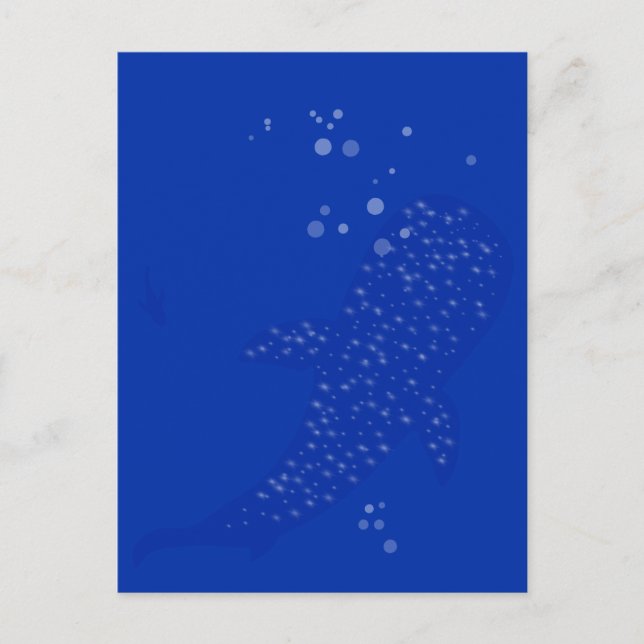 Postal Tiburón ballena (Anverso)