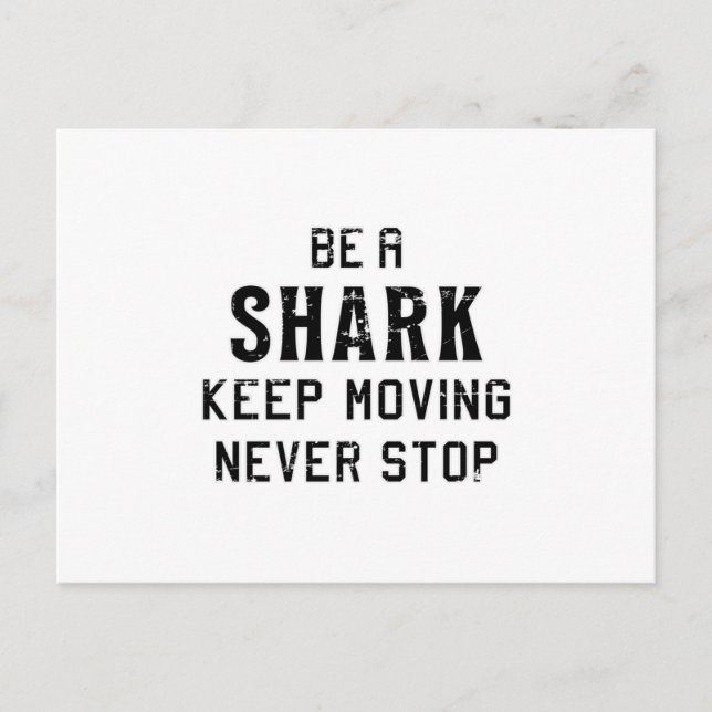 Postal Tiburones Aleta De Pez De Mar Oceano Regalo Divert (Anverso)