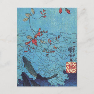 Postal Tiburones por Utagawa Kuniyoshi