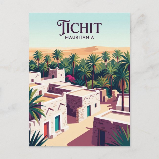 Postal Tichit Mauritania (Anverso)