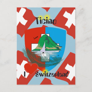 Postal Ticino Svizzera / Tessin Schweiz Postkarte
