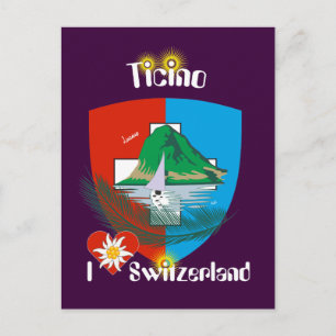 Postal Ticino Svizzera / Tessin Schweiz Postkarte