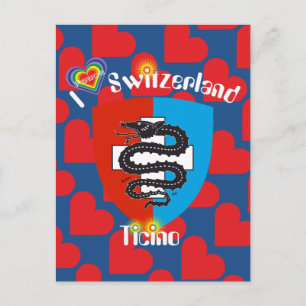 Postal Ticino Svizzera / Tessin Schweiz Postkarte
