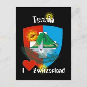 Postal Ticino Svizzera / Tessin Schweiz Postkarte