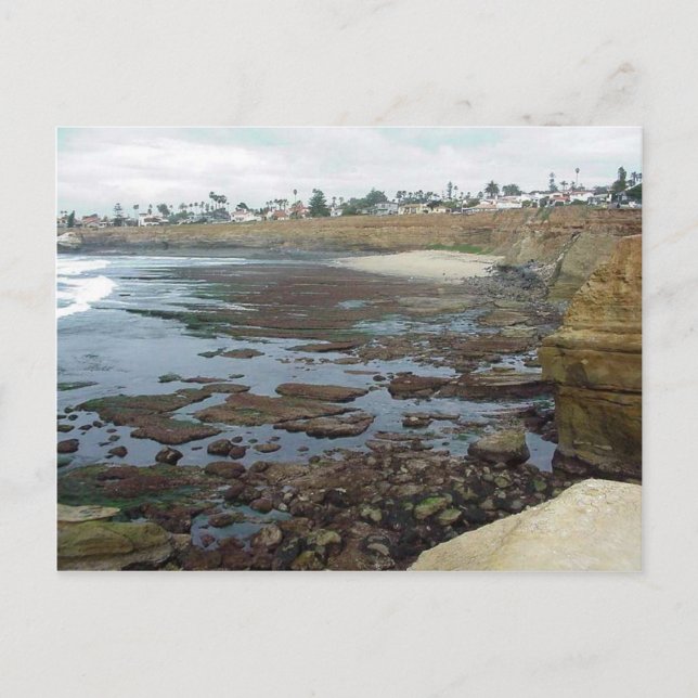 Postal Tidepool Ocean Beach Cliffs (Anverso)