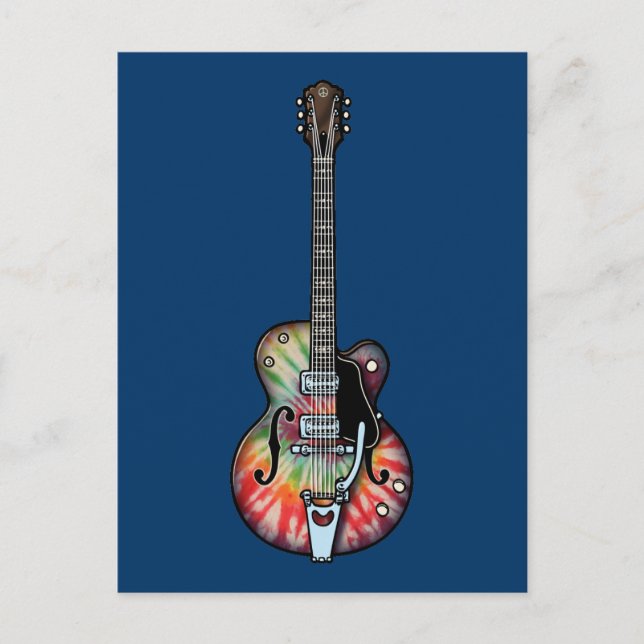 Postal Tie Dye Guitar (Anverso)